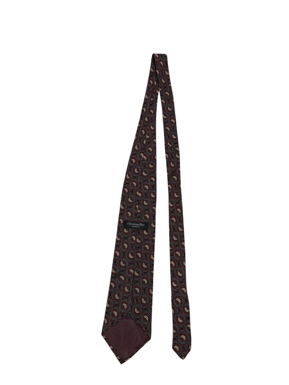 Christian Dior tie Geometric Circles silk